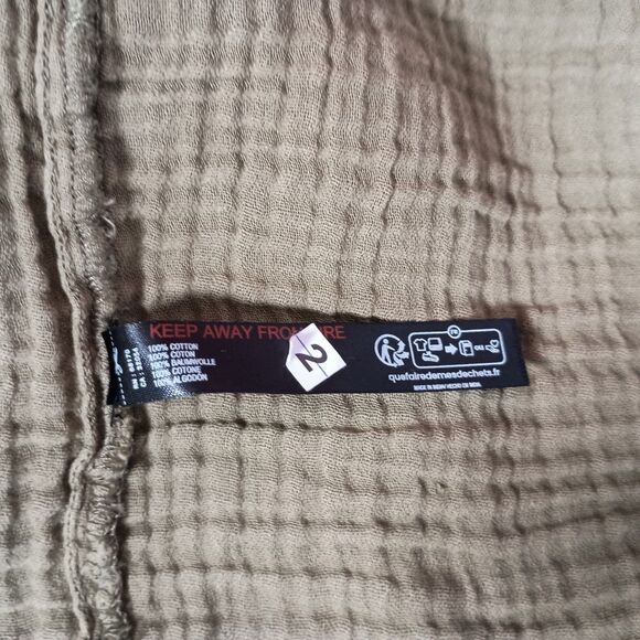 Anthropologie Dress Mini Womens S Moss Green Flounced Ruffle Coastal Boho Tunic - Picture 8 of 8